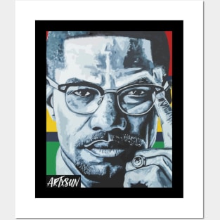 Malcolm_X_o Posters and Art